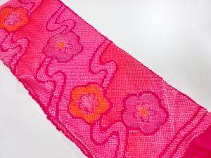 正絹　振袖用　絞り帯揚げ